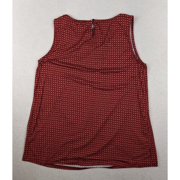 WOMEN'S CORAL-RED AND BLACK PRINT TANK TOP - TONGKIKI - SIZE XL - Picture 7 of 7